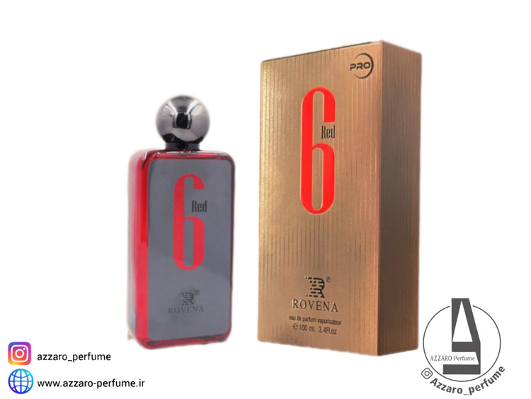 ادکلن روونا 6 رد (6 red) حجم 100 میل_فروشگاه اینترنتی آرایشی بهداشتی آزارو در شیراز