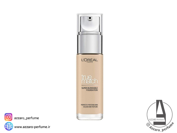 کرم پودر لورال Loreal مدل ترو مچ True Match شماره 1.5N رنگ Neutral Under Tone حجم 30 میل_فروشگاه اینترنتی آرایشی بهداشتی آزارو در شیراز