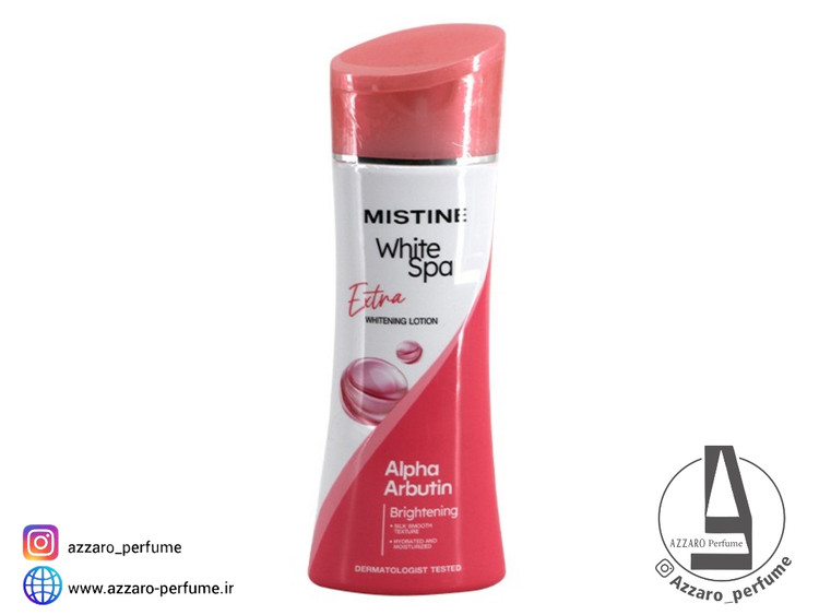لوسیون بدن روشنکننده میستین وایت اسپا White Spa Extra حاوی آلفا آربوتین حجم 200 میل_فروشگاه اینترنتی آرایشی بهداشتی آزارو در شیراز