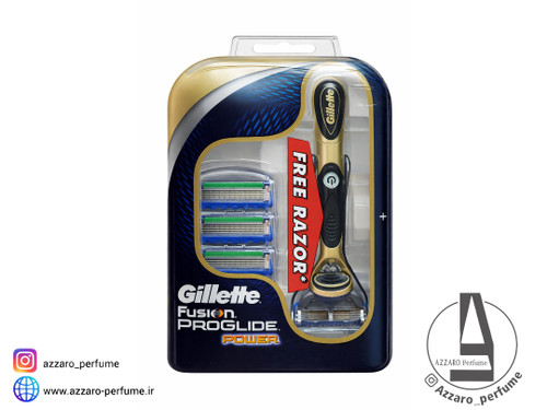 خود تراش فیوژن پروگلاید پاور Fusion ProGlide Power به همراه 4 یدک_فروشگاه اینترنتی آرایشی بهداشتی آزارو در شیراز