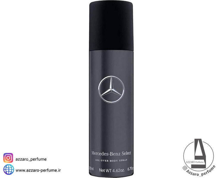 اسپری بدن مرسدس بنز سلکت Mercedes-Benz Selec حجم 200 میل_فروشگاه اینترنتی آرایشی بهداشتی آزارو در شیراز