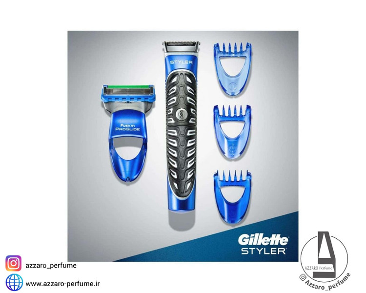 ماشین اصلاح و خط زن ریش ژیلت مدل Styler 3in1 ضد آب (Gillette Styler 3in1)_فروشگاه اینترنتی آرایشی بهداشتی آزارو در شیراز