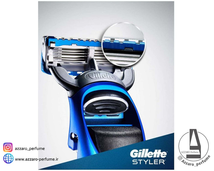 ماشین اصلاح و خط زن ریش ژیلت مدل Styler 3in1 ضد آب (Gillette Styler 3in1)_فروشگاه اینترنتی آرایشی بهداشتی آزارو در شیراز