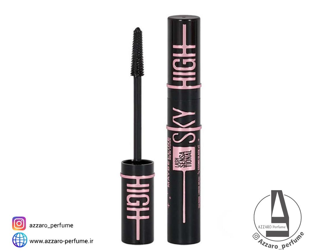 ریمل حجم‌دهنده و بلند کننده مژه میبلین (Maybelline) مدل Sky High، رنگ Cosmic Black، حجم 7.2 میل