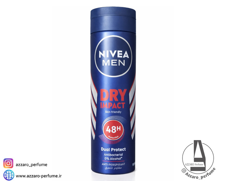 اسپری مردانه نیوآ مدل درای ایمپکت 48 ساعته-فروشگاه اینترنتی آرایشی بهداشتی آزارو شیراز