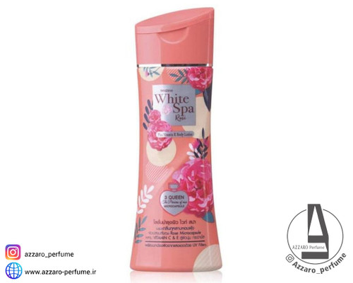لوسیون بدن میستین White Spa با عصاره گل رز حجم ۲۰۰ میل_فروشگاه اینترنتی آرایشی بهداشتی آزارو در شیراز