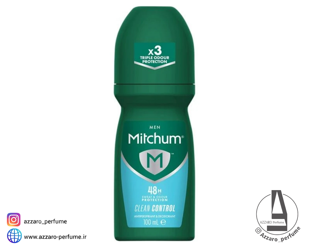 مام رول ضد تعریق میچام Mitchum مدل CLEAN CONTROL حجم 100 میل_فروشگاه اینترنتی آرایشی بهداشتی آزارو در شیراز
