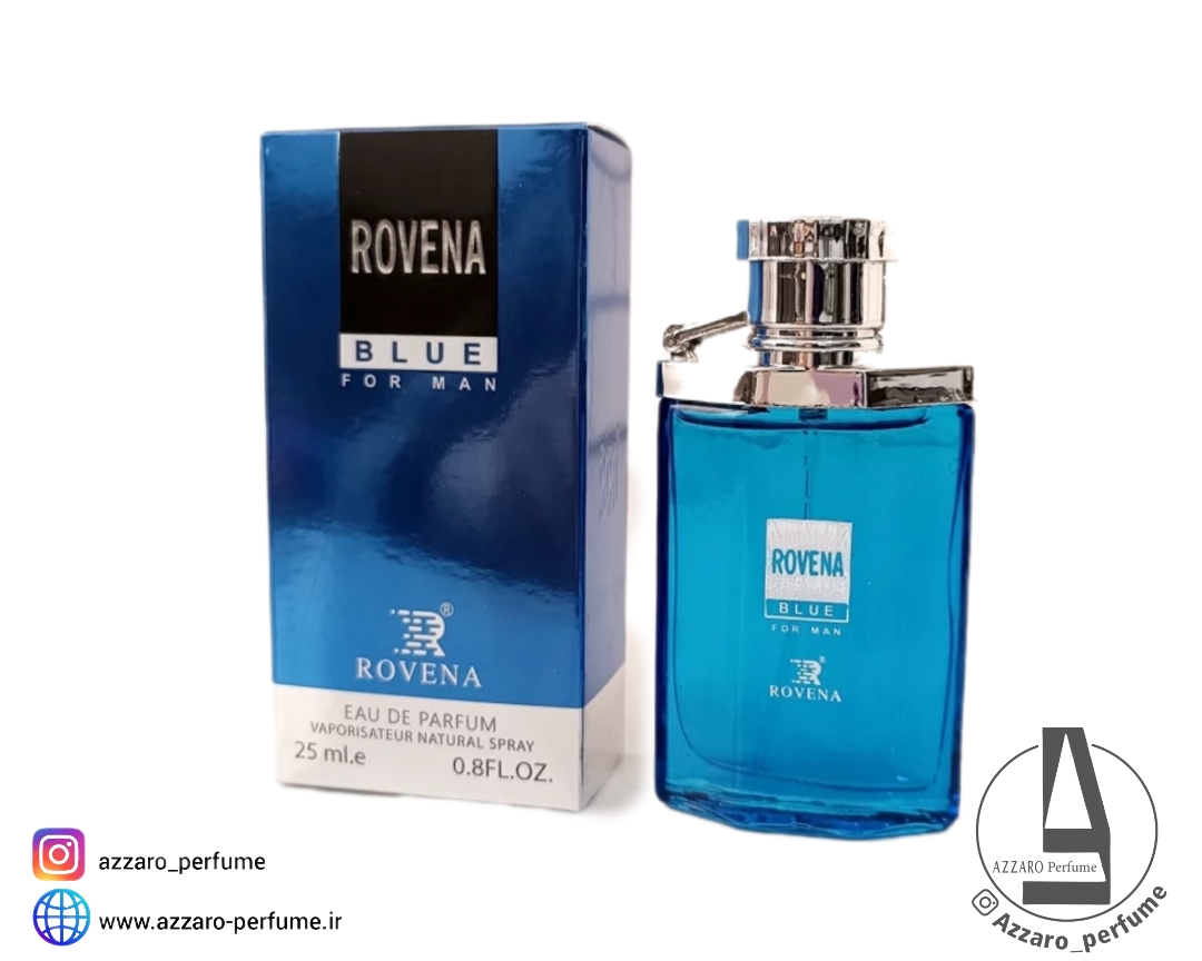 ادکلن مردانه روونا بلو روونا رایحه دانهیل آبی حجم 100 میل _فروشگاه اینترنتی آرایشی بهداشتی آزارو در شیراز