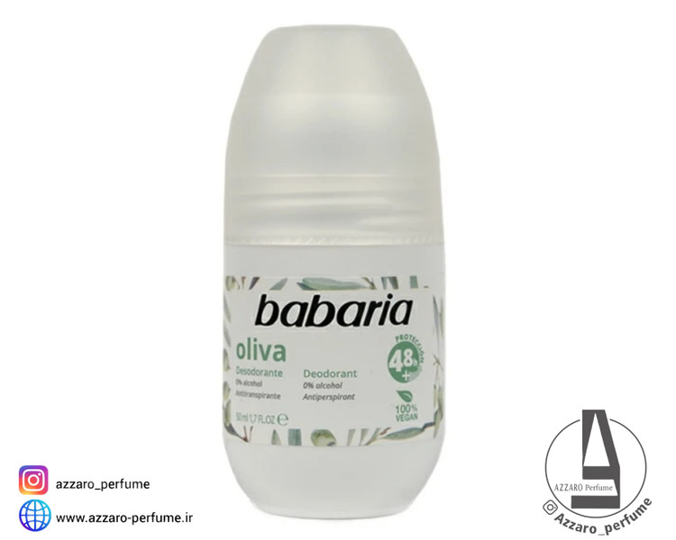 مام رول ضد تعریق باباریا مدل زیتون Olive حجم 50 میل_فروشگاه اینترنتی آرایشی بهداشتی آزارو در شیراز