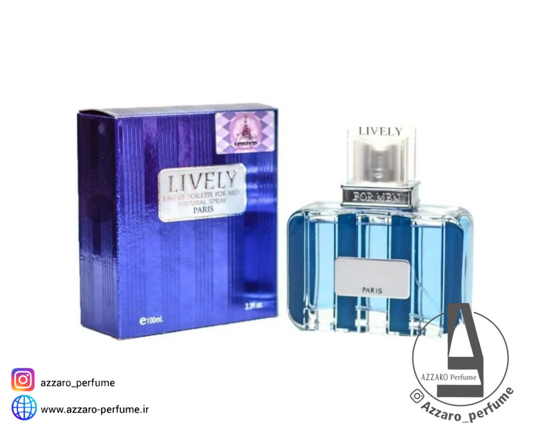 ادکلن لاولی(لیولی) LIVELY پارسیس مردانه 100 میل-فروشگاه اینترنتی آرایشی و بهداشتی آزارو در شیراز