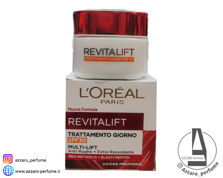 کرم ضد چروک و ضد لک روز لورال پاریس مدل Revitalift با SPF30 حجم 50 میل_فروشگاه اینترنتی آرایشی بهداشتی آزارو در شیراز