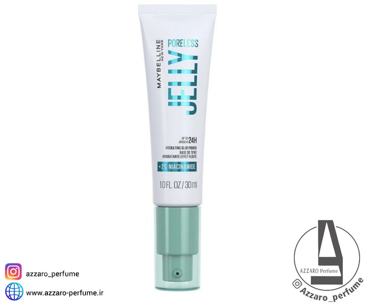 پرایمر میبلین Maybelline ژلهای آبرسان و کوچککننده منافذ مدل Fit Me Jelly Poreless با نیاسینامید حجم 30 میل _فروشگاه اینترنتی آرایشی بهداشتی آزارو در شیراز