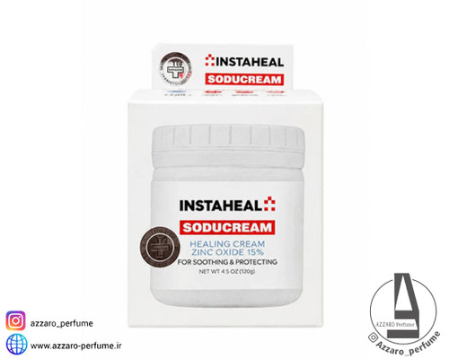 کرم ترمیمکننده و التیامبخش اینستاهیل مدل Soducream حاوی زینک اکساید 15٪ حجم 120 گرم_فروشگاه اینترنتی آرایشی بهداشتی آزارو در شیراز