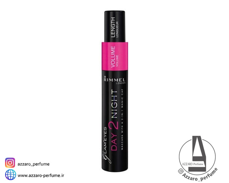 ریمل دو سر ریمل لندن Glam Eyes Day 2 Night 001 Black حجم 9.5 میل_فروشگاه اینترنتی آرایشی بهداشتی آزارو در شیراز