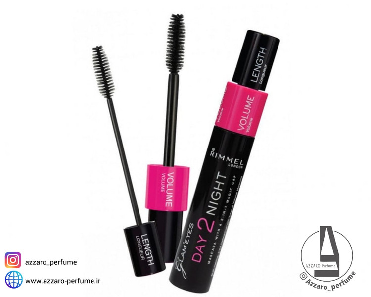 ریمل دو سر ریمل لندن Glam Eyes Day 2 Night 001 Black حجم 9.5 میل_فروشگاه اینترنتی آرایشی بهداشتی آزارو در شیراز