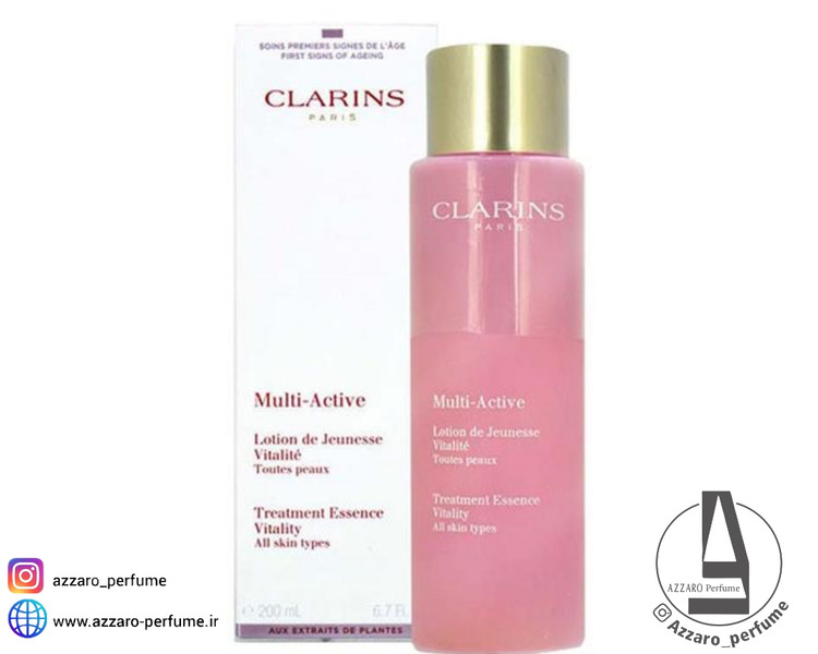 تونر و اسنس جوانساز پوست کلارنس مدل Multi-Active Treatment Essence حجم 200 میل_فروشگاه اینترنتی آرایشی بهداشتی آزارو در شیراز