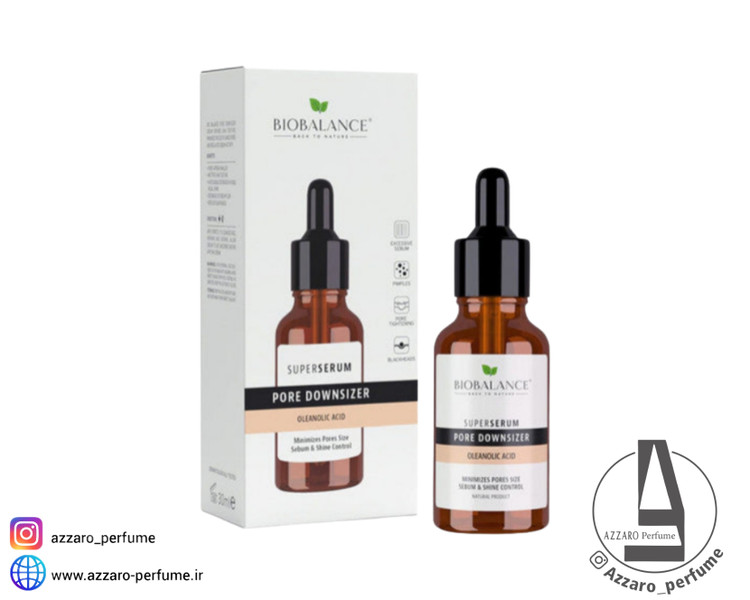 سرم جمعکننده منافذ بیو بالانس مدل Super Serum Pore Downsizer حجم 30 میل_فروشگاه اینترنتی آرایشی بهداشتی آزارو در شیراز