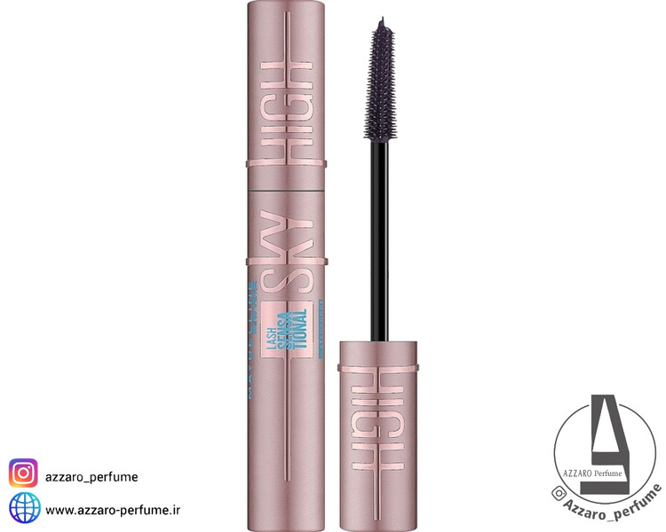 ریمل ضد آب میبلین حجمدهنده و بلندکننده مدل Lash Sensational Sky High حجم 6 میل_فروشگاه اینترنتی آرایشی بهداشتی آزارو در شیراز