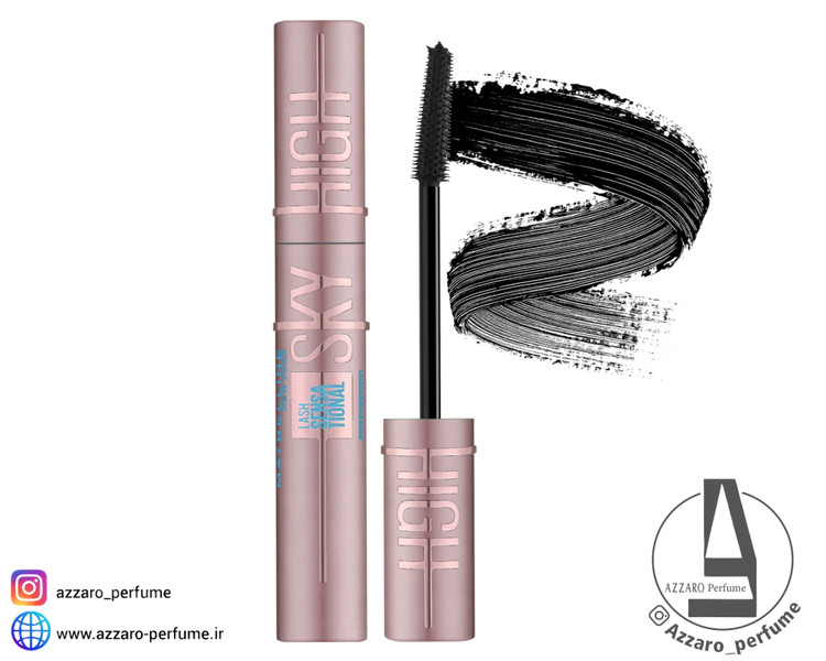ریمل ضد آب میبلین حجمدهنده و بلندکننده مدل Lash Sensational Sky High حجم 6 میل_فروشگاه اینترنتی آرایشی بهداشتی آزارو در شیراز