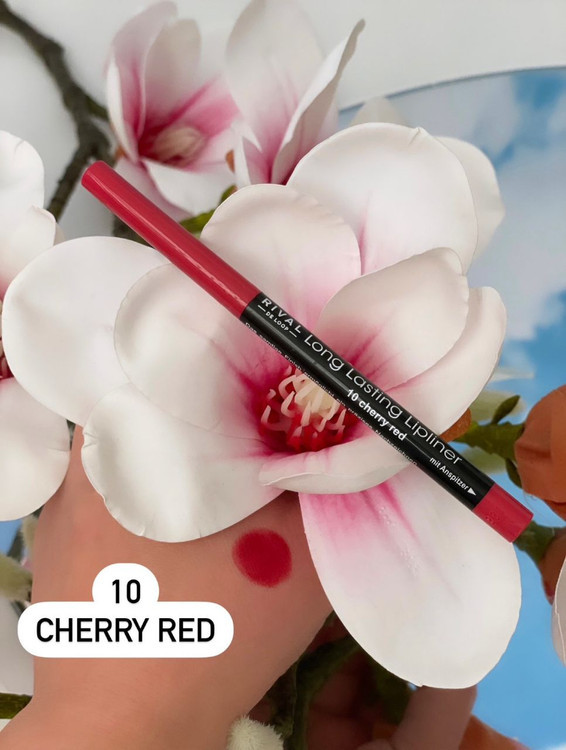 مداد لب پیچی بادوام ریوال Rival شماره 10 cherry red_فروشگاه اینترنتی آرایشی بهداشتی آزارو در شیراز