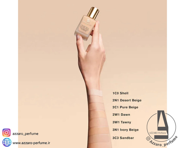 کرم پودر استی لادر دابل ور Double Wear رنگ 2N1 DESERT BEIGE حجم 30 میل_فروشگاه اینترنتی آرایشی بهداشتی آزارو در شیراز