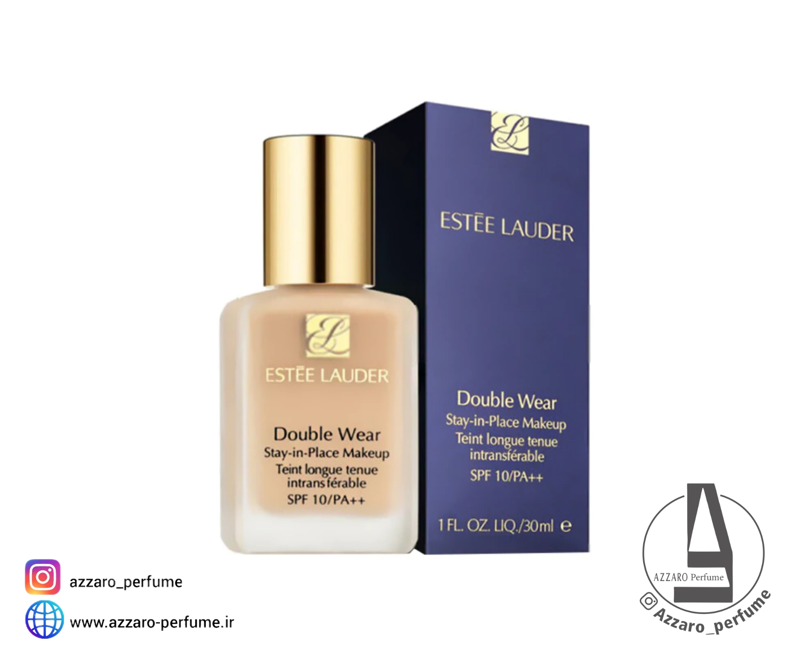 کرم پودر استی لادر دابل ور Double Wear شماره 2w2 رنگ RATTAN حجم 30 میل_فروشگاه اینترنتی آرایشی بهداشتی آزارو در شیراز‌