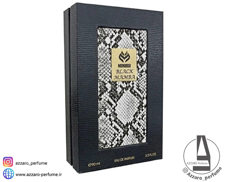 ادکلن مردانه موندیرو مدل BLACK MAMBA حجم ۹۰ میل_فروشگاه اینترنتی آرایشی بهداشتی آزارو در شیراز