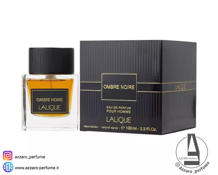ادکلن مردانه لالیک مدل آمبر نویر Ombre Noire Lalique حجم 100 میل_فروشگاه اینترنتی آرایشی بهداشتی آزارو در شیراز