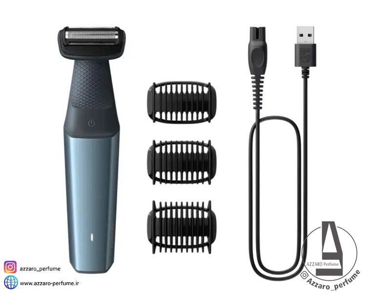 ماشین اصلاح بدن فیلیپس سری 3000 مدل BG3007 (Bodygroom 3000 Series) ضد آب_فروشگاه اینترنتی آرایشی بهداشتی آزارو در شیراز