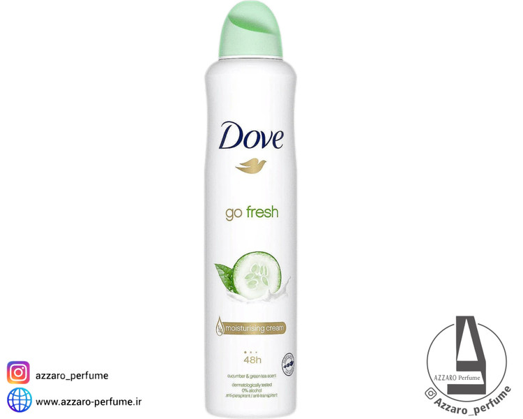 اسپری ضد تعریق داو اورجینال رایحه خیار Go Fresh حجم 250 میل_فروشگاه اینترنتی آرایشی بهداشتی آزارو در شیراز
