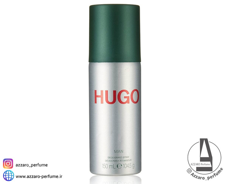 اسپری دئودورانت مردانه هوگو باس مدل HUGO Man حجم 150 میل_فروشگاه اینترنتی آرایشی بهداشتی آزارو در شیراز