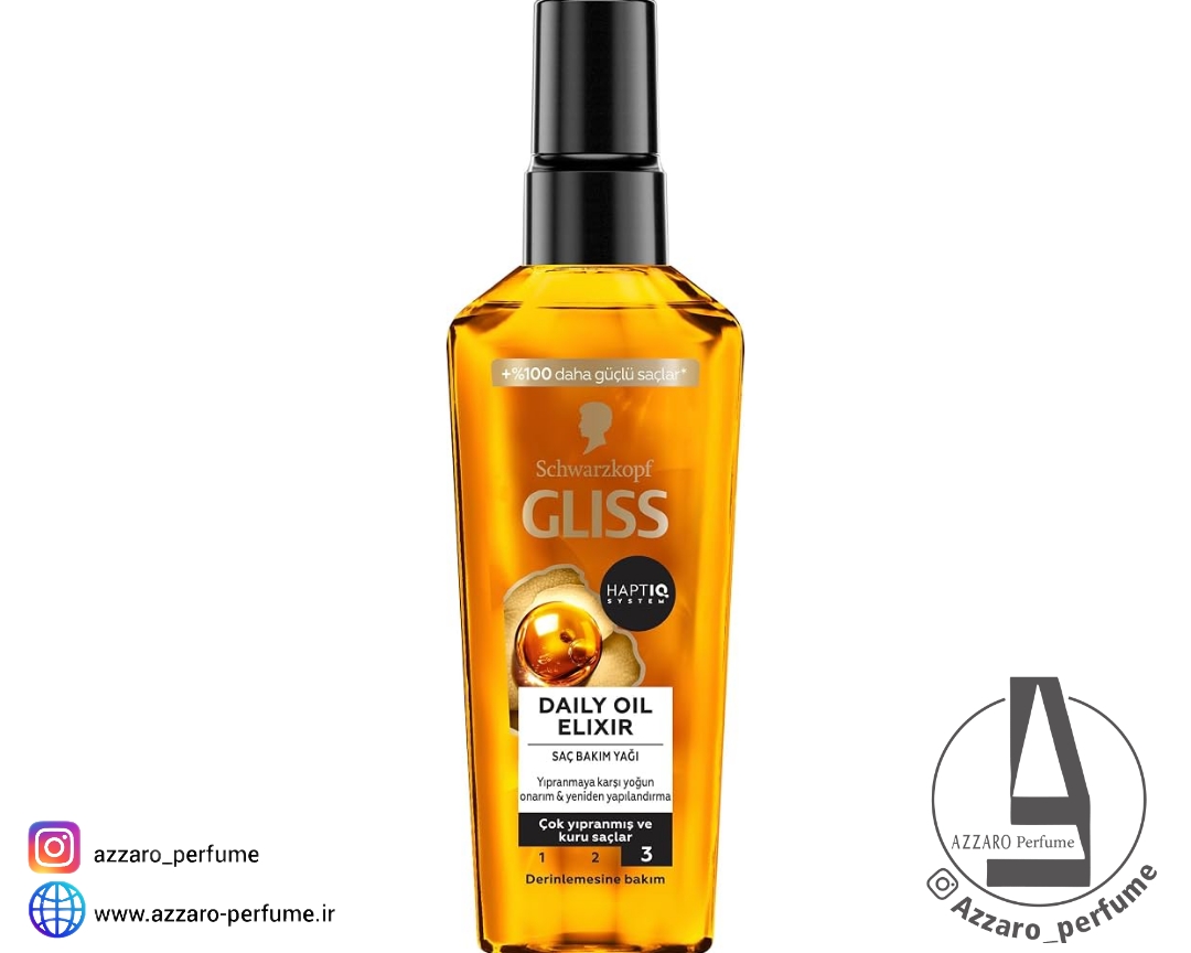 روغن آرگان گلیس Glissمدل Oil-Elixir مناسب موهای خشک حجم 75میل-فروشگاه آرایشی و بهداشتی آزارو در شیراز‌