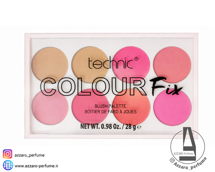 پالت رژگونه ۸ رنگ تکنیک مدل Colour Fix وزن ۲۸ گرم_فروشگاه اینترنتی آرایشی بهداشتی آزارو در شیراز