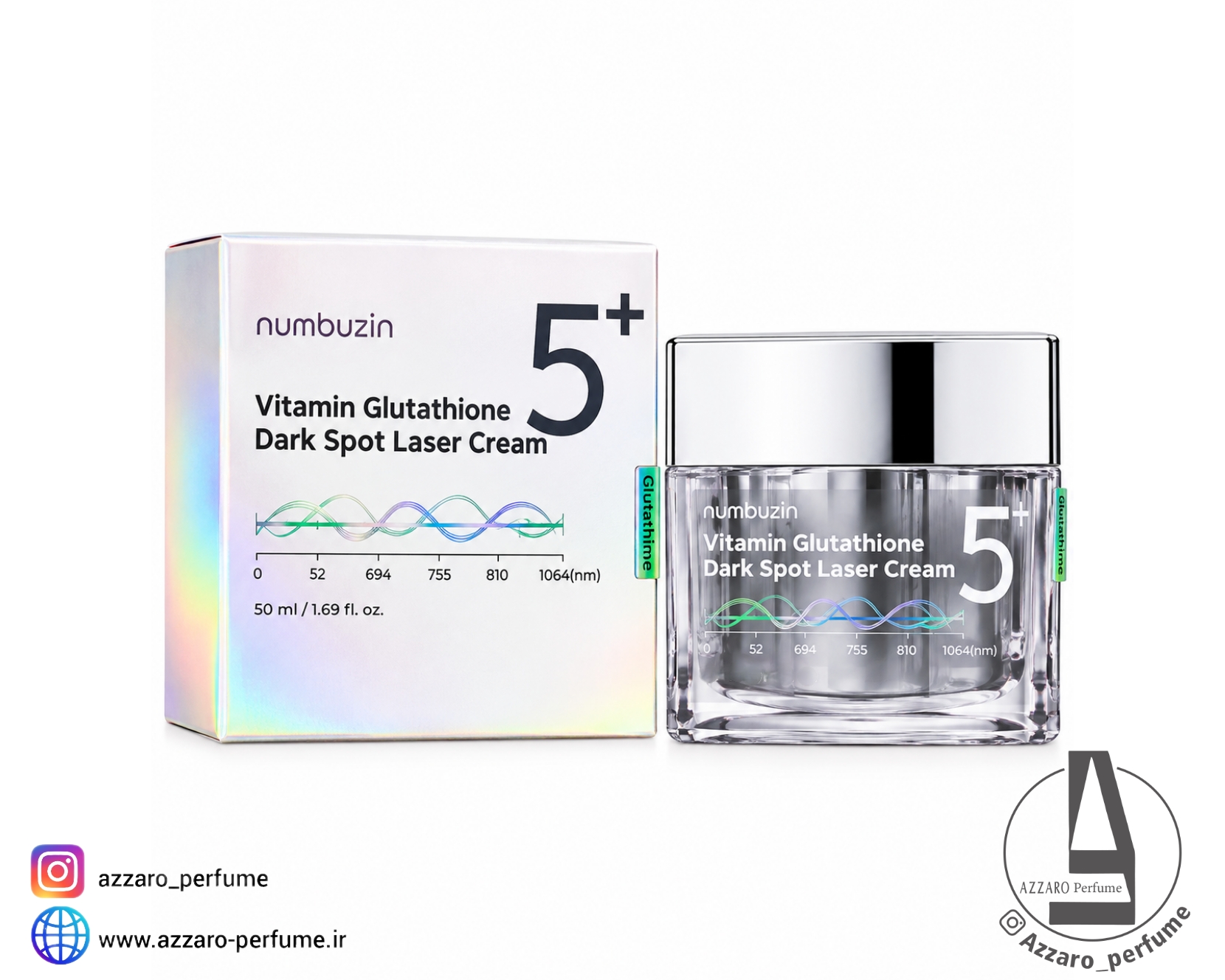 کرم ضد لک نامبوزین شماره 5+  Dark Spot Laser Cream حجم 50 میل_فروشگاه اینترنتی آرایشی بهداشتی آزارو در شیراز‌
