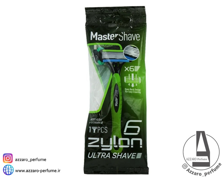 خودتراش مردانه مستر شیو مدل Zylon 6 بسته ۱ عددی_فروشگاه اینترنتی آرایشی بهداشتی آزارو در شیراز