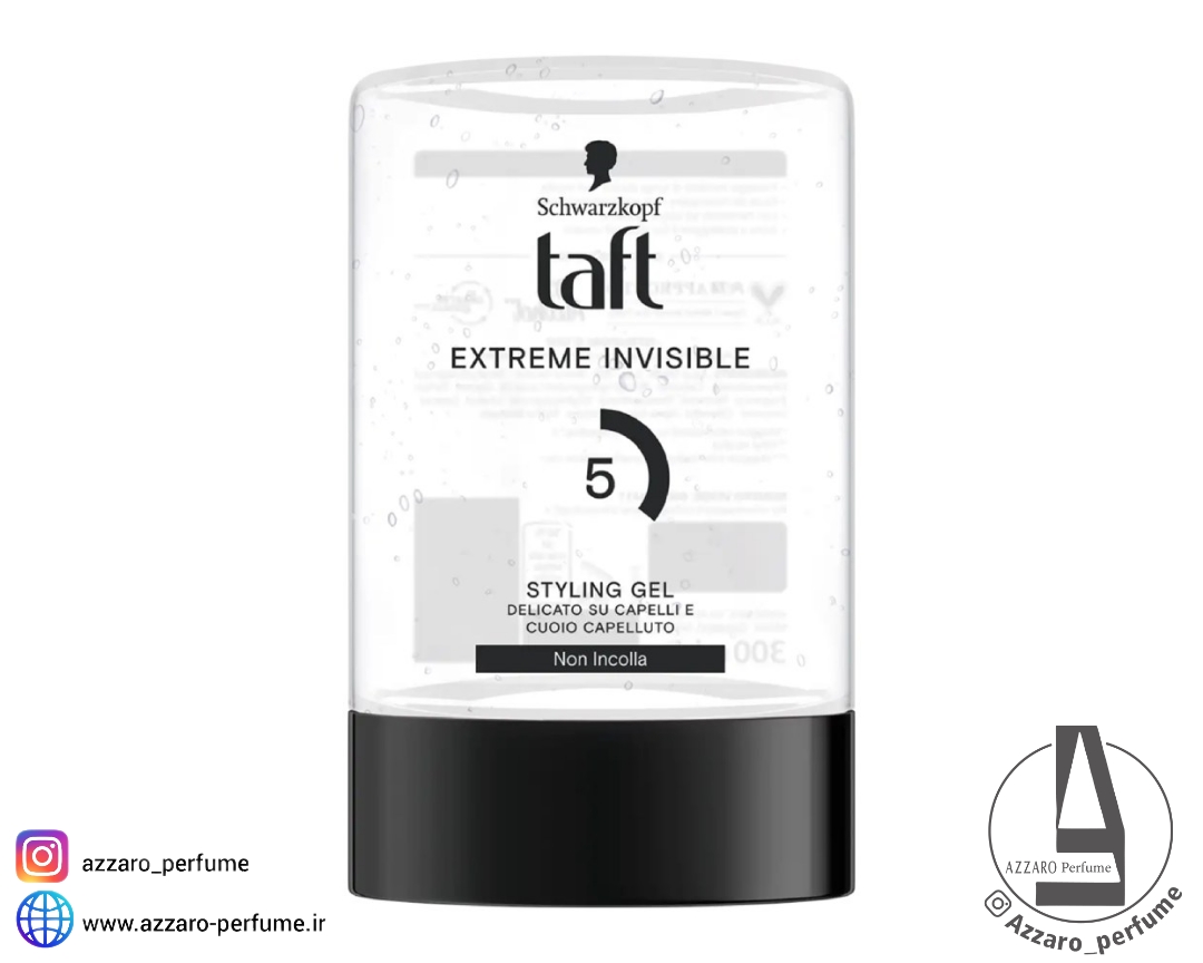 ژل حالت دهنده مو تافت اکستریم اینویزیبل شماره ۵ حجم 300 میل-فروشگاه اینترنتی آرایشی و بهداشتی آزارو در شیراز
