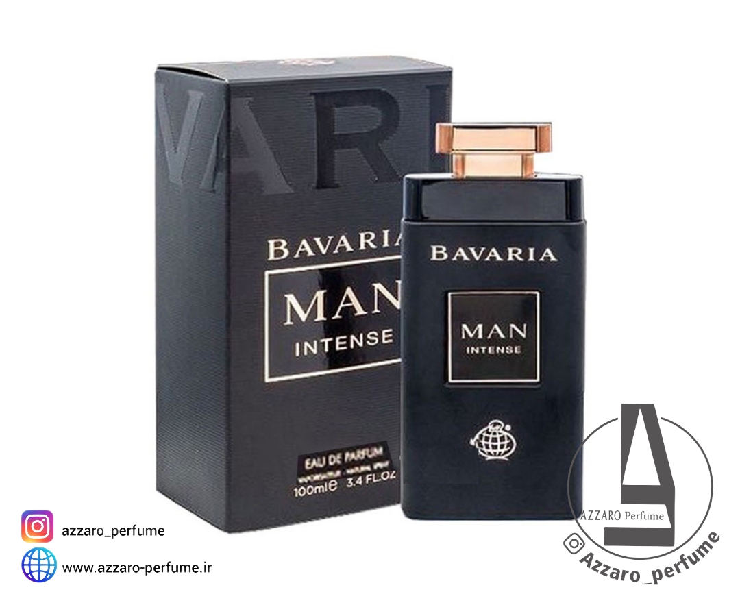 ادکلن مردانه فراگرنس ورد Bavaria Man Intense رایحه بولگاری من این بلک حجم ۱۰۰ میل_فروشگاه اینترنتی آرایشی بهداشتی آزارو در شیراز‌‌