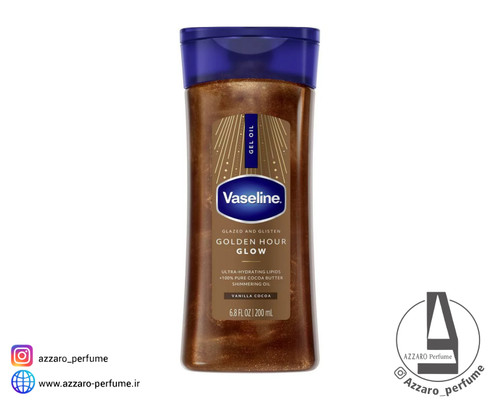 روغن بدن وازلین مدل Glazed & Glisten Vanilla Cocoa حجم 200 میل_فروشگاه اینترنتی آرایشی بهداشتی آزارو در شیراز