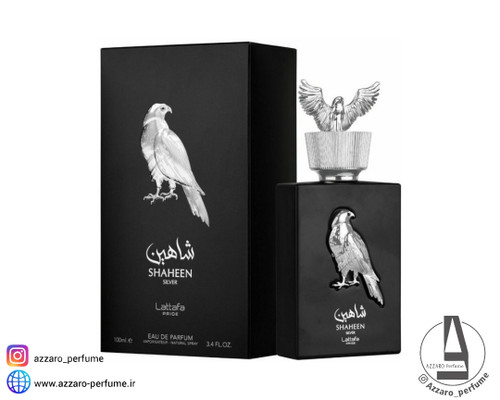 ادکلن لطافه شاهین سیلور shaheen silver حجم 100 میل_فروشگاه اینترنتی آرایشی بهداشتی آزارو در شیراز