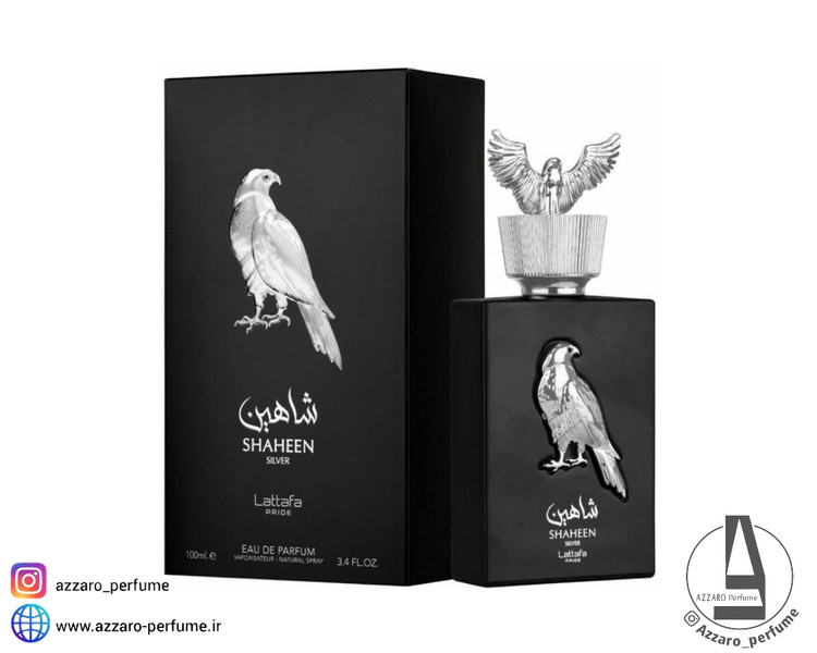 ادکلن لطافه شاهین سیلور shaheen silver حجم 100 میل_فروشگاه اینترنتی آرایشی بهداشتی آزارو در شیراز