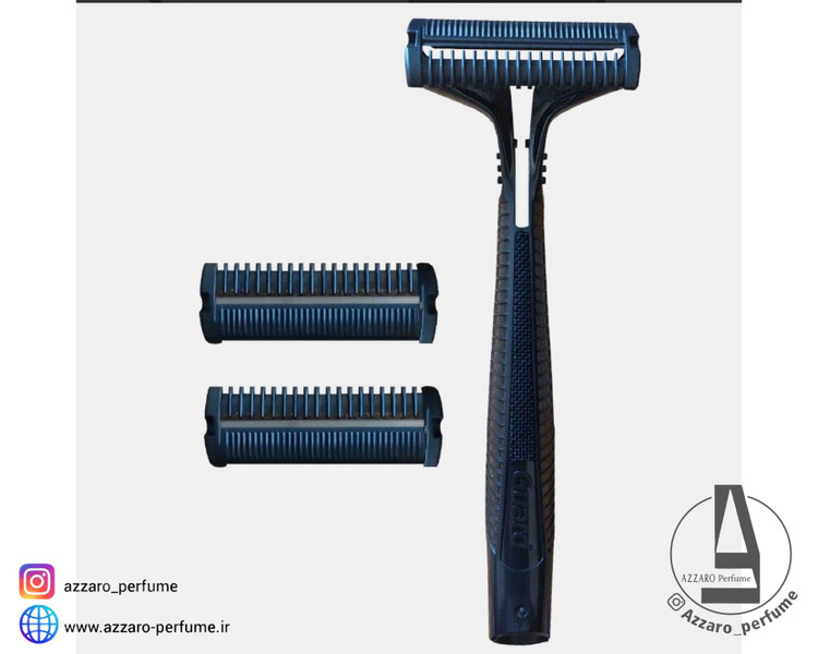 ژیلت دستگاه گارد Guard تک لبه پفکی با 3 یدک (اصل) برند Gillette _فروشگاه اینترنتی آرایشی بهداشتی آزارو در شیراز