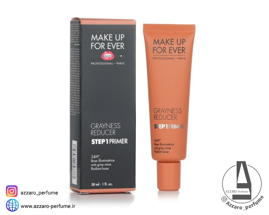 پرایمر رفع تیرگی و کدری پوست میکاپ فوراور مدل Step 1 Radiant Base حجم ۳۰ میل_فروشگاه اینترنتی آرایشی بهداشتی آزارو در شیراز‌‌