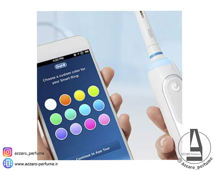 مسواک برقی اورال-بی مدل GENIUS S7500 مجهز به بلوتوث_فروشگاه اینترنتی آرایشی بهداشتی آزارو در شیراز