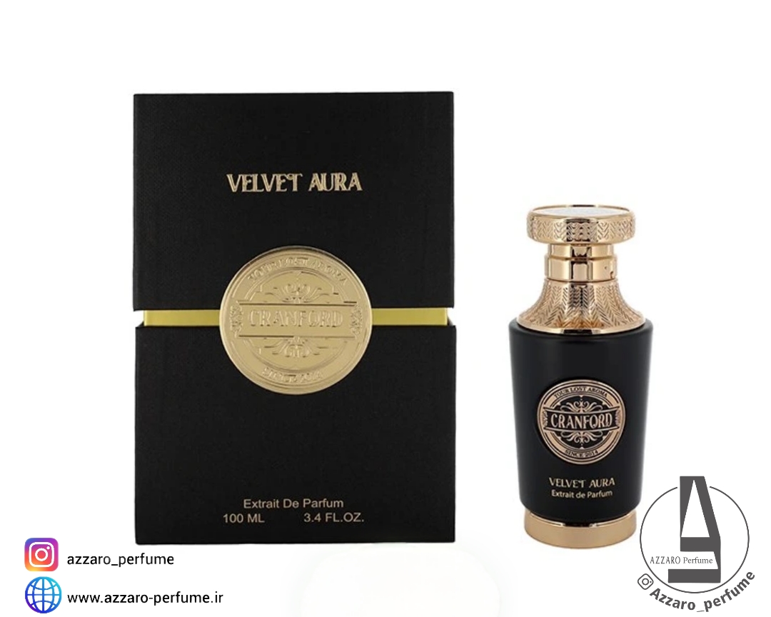 ادکلن کرانفورد ولوت آیورا  CRANFORD VELVET AURA حجم 100 میل_فروشگاه اینترنتی آرایشی بهداشتی آزارو در شیراز‌‌