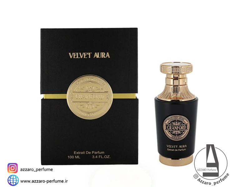 ادکلن کرانفورد ولوت آیورا CRANFORD VELVET AURA حجم 100 میل_فروشگاه اینترنتی آرایشی بهداشتی آزارو در شیراز