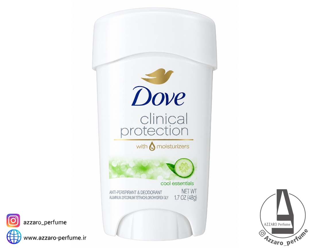 مام کلینیکال داو مدل DOVE COOL ESSENTIALS حجم 48 گرم-فروشگاه اینترنتی آرایشی بهداشتی آزارو شیراز ‌