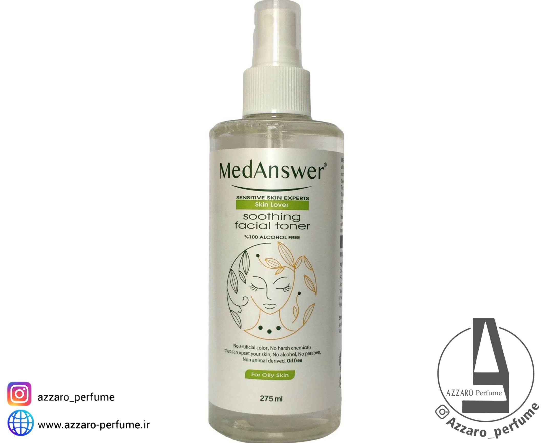 تونر پوست چرب مدانسر MEDANSWER حجم 275 میل_فروشگاه اینترنتی آرایشی بهداشتی آزارو در شیراز‌‌